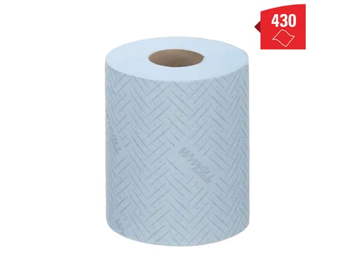 Poetsrol WypAll L10 1-laags 18,3cm163m 430vel blauw 6223