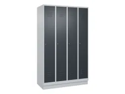 locker,HxBxD 1950x1200x500mm,4vak,vak B 300mm,cil.-slot,sokkel
