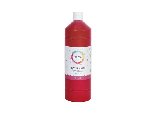 Plakkaatverf Qrea rood 1000ml