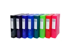 Archiefdoos IDERAMA Polypropyleen rug 60mm A4 Assorti