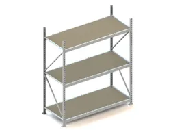 Breedvakstelling Basisveld 2200x1800x800mm 3 Houten Legborden 600kg
