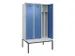 locker met bank,voor scheiding van kleding,HxBxD 2120x1200x815mm,3vak