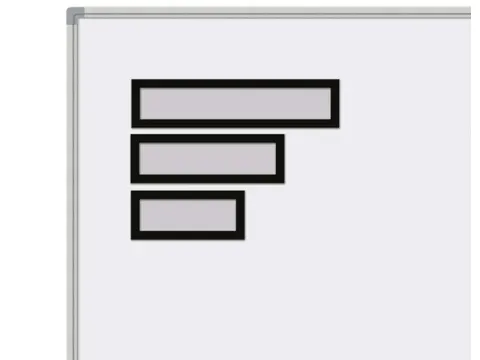 Magnetische Header A4 Zwart set à 5 stuks