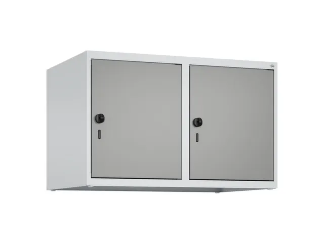opzetkast,v. locker,2vak.,vak B 400mm,HxBxD 500x800x500mm,draaigrendel