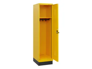 schoollocker,HxBxD 1630x400x500mm,1vak,vak B 400mm,draaigrendel,sokkel - 1