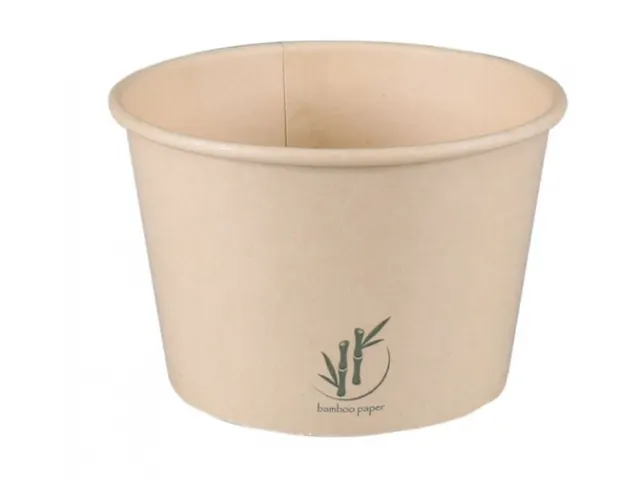 IJsbeker Bamboekarton met PE 2 00ml 8oz sleeve 50 stuks