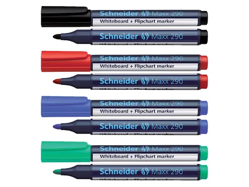 Whiteboardmarker Schneider Maxx 290 rond 2-3mm blauw