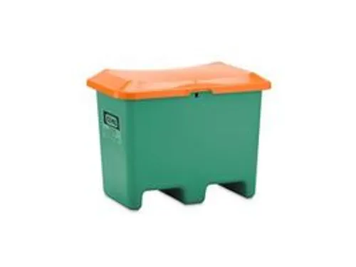 strooigoedbak,200l,HxBxD 690x890x600mm,GVK,groen,deksel oranje