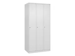 locker,HxBxD 1850x900x500mm,3vak,vak B 300mm,cil.-slot,staand op vloer