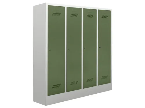 lockerkast v. kinderen,HxBxD 1300x1030x300mm,RAL7035,front RAL6011