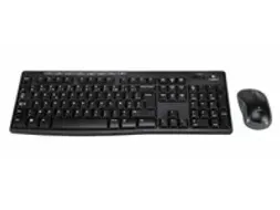 OUTLET Logitech Draadloos Toetsenbord MK270 AZERTY + Compacte muis Zwa