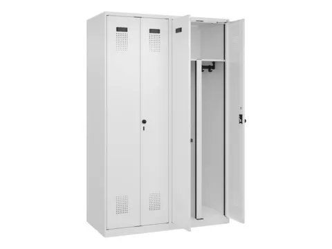 PBM-locker,HxBxD 1850x1200x500mm,4vak,vak B 300mm,draaigrendel