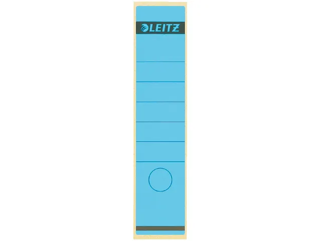 Rugetiket Leitz 1640 62x285mm Blauw zelfklevend