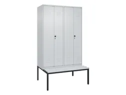 locker voor scheiding van kleding,HxBxD 2120x1200x815mm,4vak
