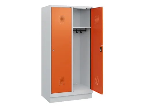 schoollocker,HxBxD 1630x800x500mm,2vak,vak B 400mm,cil.-slot,sokkel