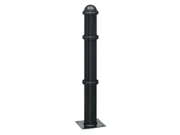 Trottoirpaal 900mm Ø 102mm Met Halve Kogel-kap Met Bodemplaat