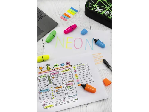 Markeerstift Eberhard Faber mini neon etui 6 stuks