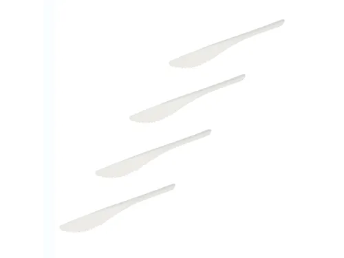 Mes IEZZY 185mm papier 50 stuks wit