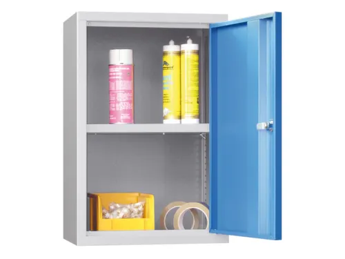 Hangkast 600x400x300mm 1 Verstelbaar Legbord Ral 7035 Front Ral 5012