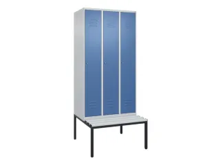 locker voor scheiding van kleding,HxBxD 2120x900x815mm,3vak - 1
