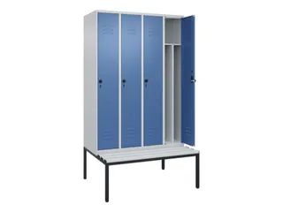 locker voor scheiding van kleding,HxBxD 2120x1200x815mm,4vak - 2