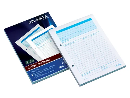 Orderbon Djois Atlanta A5 50x2vel met carbon wit