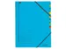 Sorteermap Leitz 3907 A4 7 Vaks Blauw karton