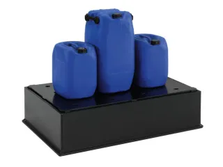 Opvangbak Hdpe Bxdxh 1270x870x300mm V. 2x220l Pe Plaat Geperf. - 1