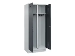 locker voor scheiding van kleding,HxBxD 1950x800x500mm,2vak