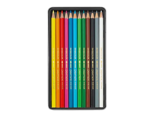 Kleurpotloden Caran D'ache Swisscolor Aquarel 12stuks Assorti