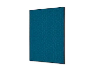 Wanddecoratie Textiel Set A2 Hexagon Blauw - 1