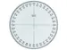 Kompasroos Aristo 360° 12 cm glashelder plexiglas