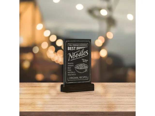 Krijtbord Europel tafelmodel A6 staand zwart