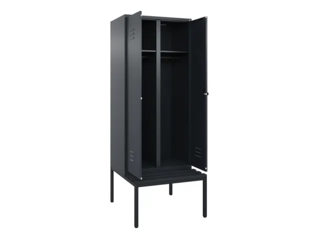 locker voor scheiding van kleding,HxBxD 2120x800x815mm,2vak