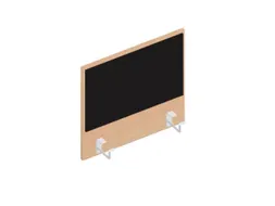 baliepaneel,v. bureau,aanbouw links,B 600mm,NE-esdoorn,BN8033-zwart