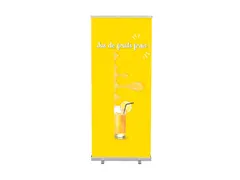 Roll-Banner Budget 85x200 complete set met print "Jus de Fruits"