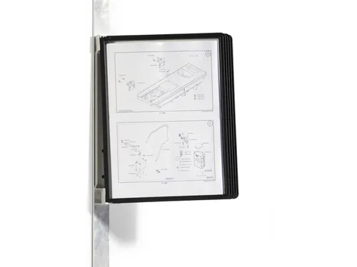 Magnetische wandmodule voorzien van 5 zwarte SHERPA zichtpanelen