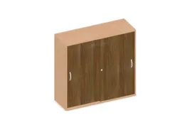 Schuifdeurkast 1150x1200x430mm Romp Beuken Decor Front Noten