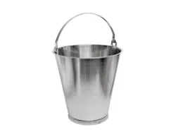 emmer,HxØ 293x300mm,10l,RVS zijdemat gepolijst,m. vloerring