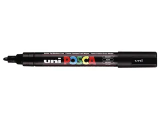 Verfstift Posca PC5M Medium Punt 1,8-2,5mm Zwart - 1