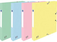 Top File+ elastobox rug 25 cm pastelkleuren 4 stuks