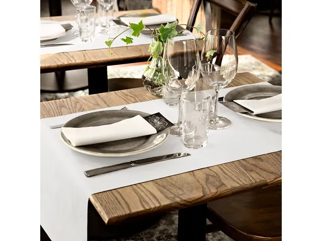 Tafelloper Tork LinStyle duurzaam 1-laags 120x40cm wit 474161