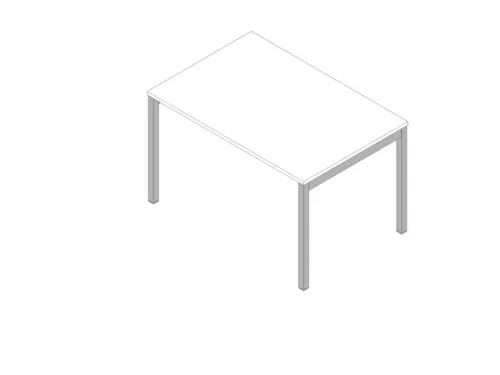 In hoogte verstelbaar bureau,HxBxD 680-760x1200x800mm,blad wit