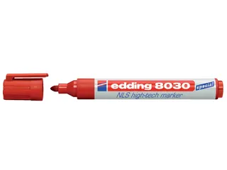 Viltstift edding 8030 NLS High-Tech marker 1.5-3mm rood - 1