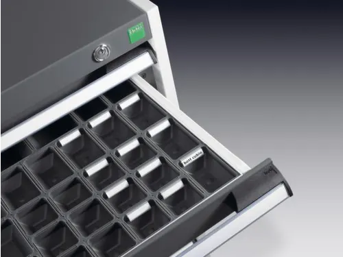 Ladekast 1600x1050x650mm 9laden 200kg Kleur Ral3004
