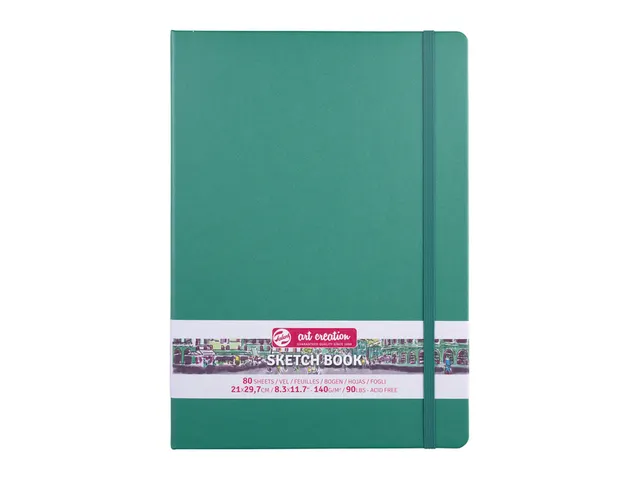 Schetsboek Talens Art Creation 80 witte vellen 140gr 210x297mm woudgro