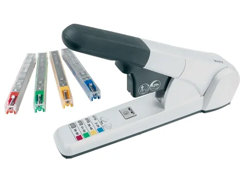 Blokhechter Leitz 5551 Heavy Duty 80vel zilvergrijs