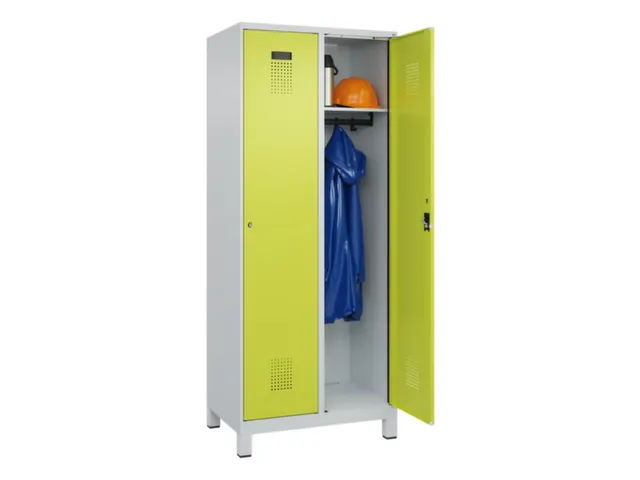 locker,HxBxD 1950x800x500mm,2vak,vak B 400mm,cil.-slot,voeten