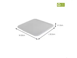 Sigma Home deksel voor 12,5L en 25L cube box transparant - 32,5x32x1,3