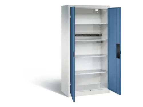 acculaadkast 1950x930x500mm 5stekkerdozen 230V cil.-slot front RAL5023